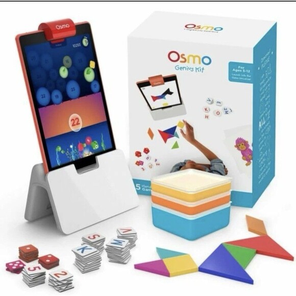 Osmo Genius Kit Fire Tablet Base and 5 Hands-on Games - Picture 1 of 5